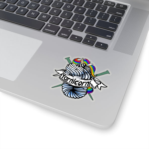 Yarnicorn Kiss - Cut Stickers - My Fingers Fly