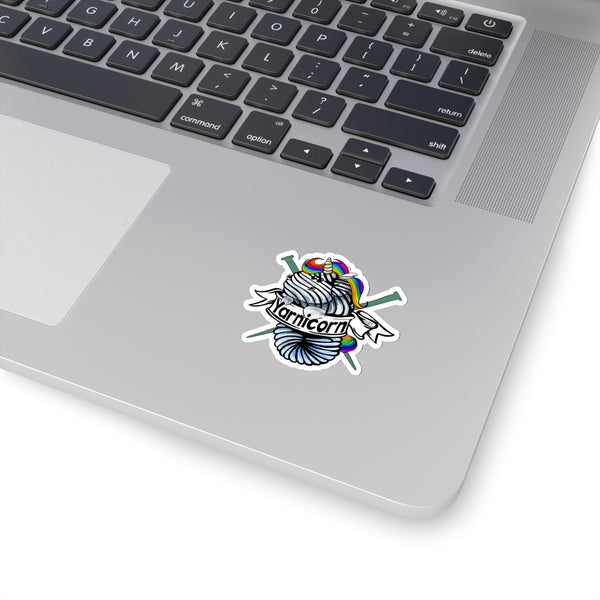 Yarnicorn Kiss - Cut Stickers - My Fingers Fly