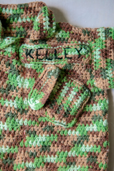 Military Camouflage Baby Sweater Crochet Pattern