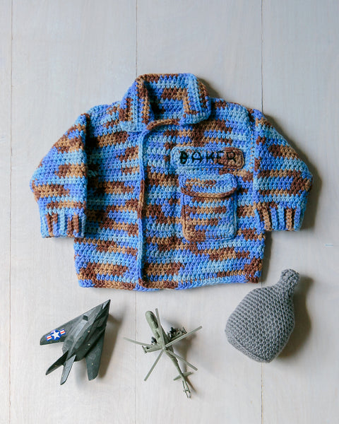 Military Baby Sweaters Crochet Patterns Ebook - Instant PDF Download