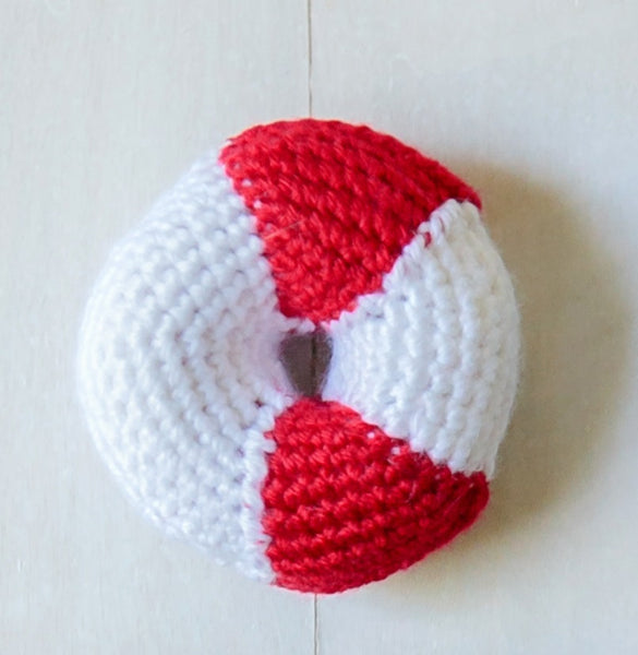 Baby Sailor Crackerjack Sweater & Lifesaver Rattle Crochet Pattern, Instant PDF Download