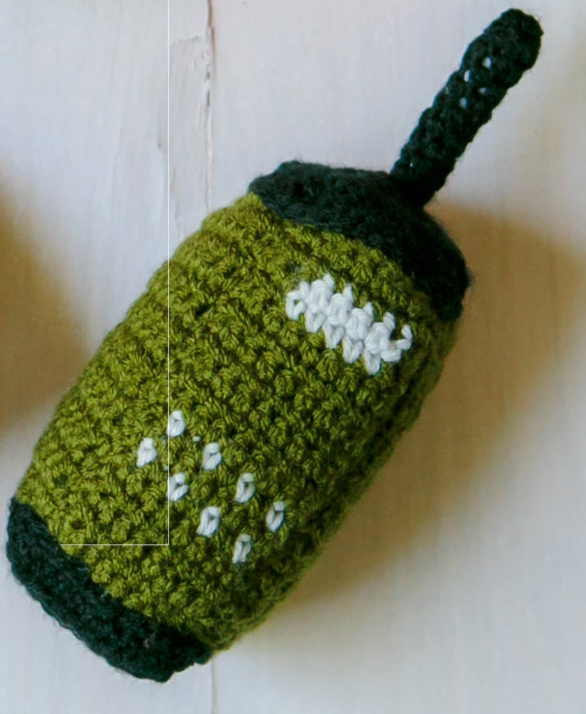 Crochet Kit for Baby Military Camouflage Sweater and First Aid Kit Baby  Rattle