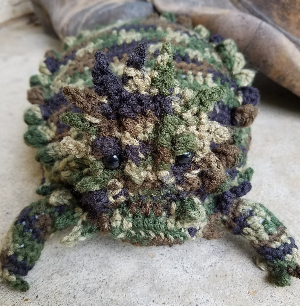 Horny Toad Plush Toy (Texas Horned Lizard) Crochet Pattern – My Fingers Fly