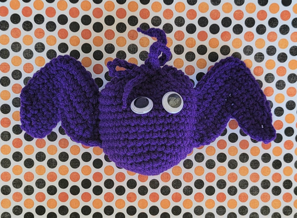 Bat Trick or Treat Bag Crochet Pattern in PDF Format