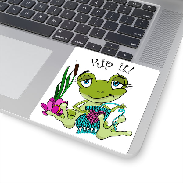 Rip It! Frog Kiss-Cut Stickers