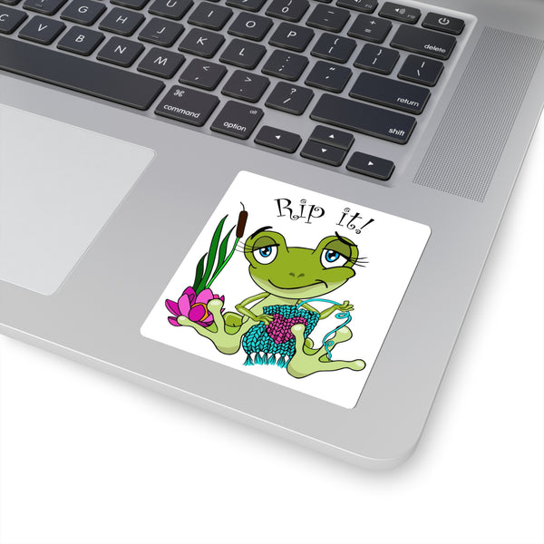 Rip It! Frog Kiss-Cut Stickers