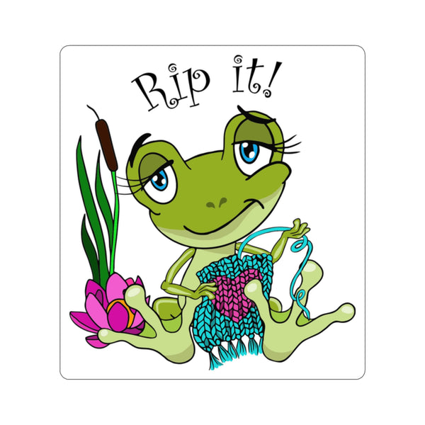 Rip It! Frog Kiss-Cut Stickers