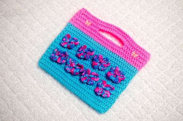 Tiny Totes Crochet Patterns Ebook - Sugar Skulls, Horny Toad, Mia Handbag, Butterfly and Baby Gorilla