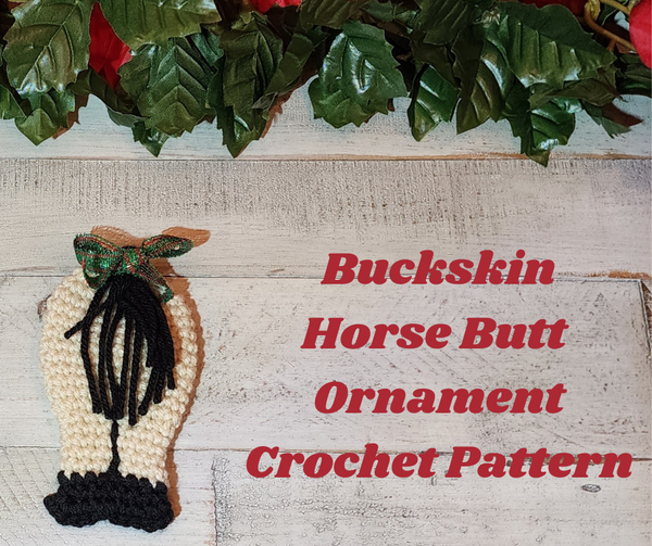 Horse Butt Ornament Crochet Pattern