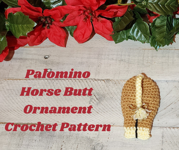 Horse Butt Ornament Crochet Pattern