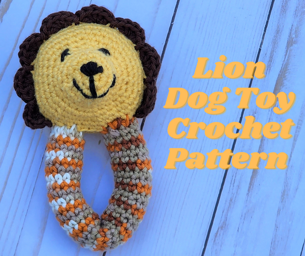 Lion Dog Toy Crochet Pattern