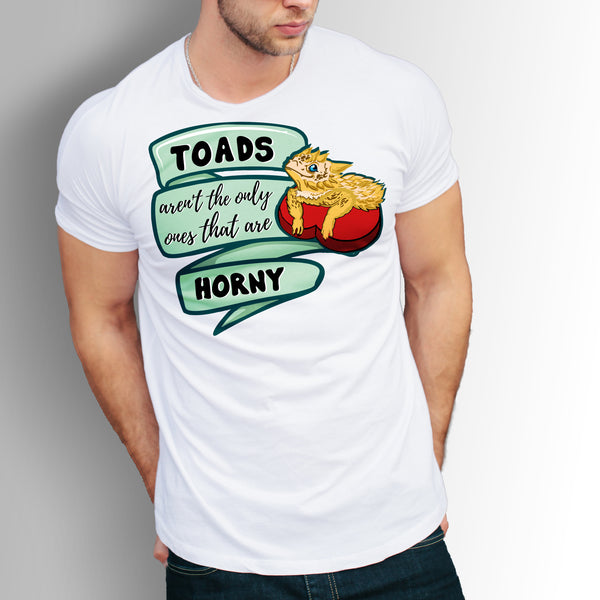 Horny Toad Short-Sleeve Unisex T-Shirt, "Toads aren't the only ones that are Horny"