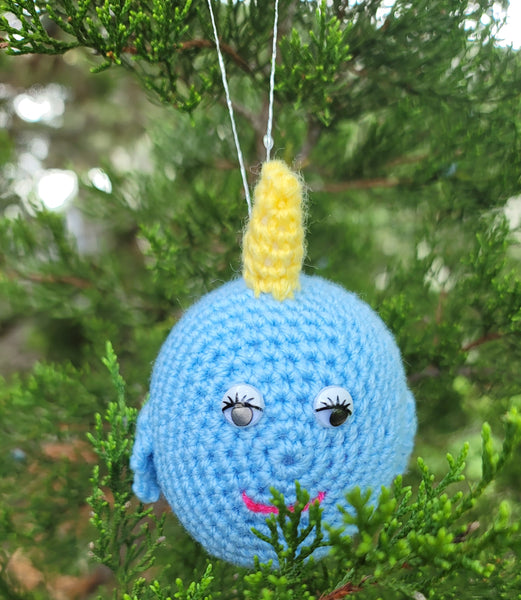 Crochet Pattern Narwhal Ornament