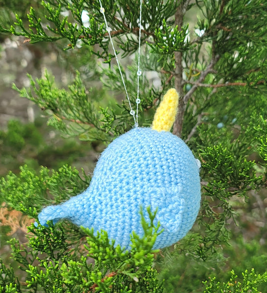 Crochet Pattern Narwhal Ornament