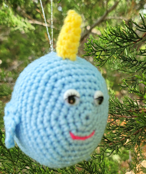 Crochet Pattern Narwhal Ornament