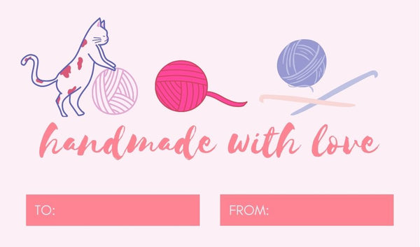 "Handmade with Love" Gift Tags - Free Digital Download