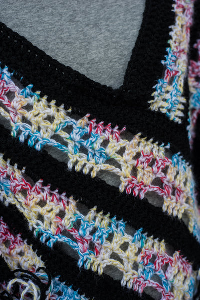 Ladies' Sugar Skull Poncho Crochet Pattern