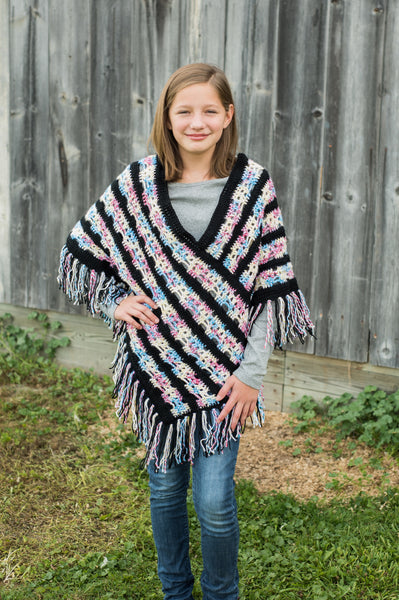 Crochet Covers for Tweens and Teens Crochet Pattern Paperback Book - Layla Vest, Sugar Skull Poncho, Snowflake Poncho, and Eiffel Tower Sweater Patterns