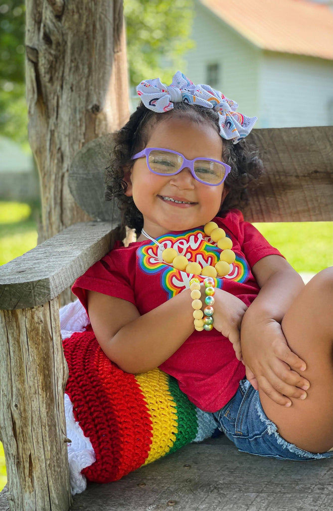 Crochet Pattern Rainbow Nap Buddy, Rainbow Toddler Blanket and
