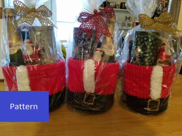 Santa Claus Gift Basket Addi King Pattern
