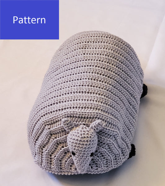 Armadillo Nap Buddy Crochet Pattern - Armadillo Toddler Blanket Crochet Pattern