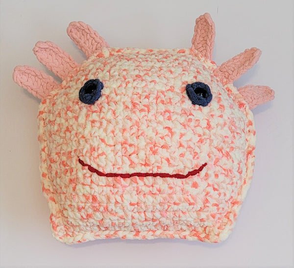 Crochet Pattern Axolotl Pillow, Axolotl Plush Toy