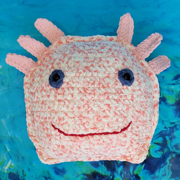 Crochet Pattern Axolotl Pillow, Axolotl Plush Toy