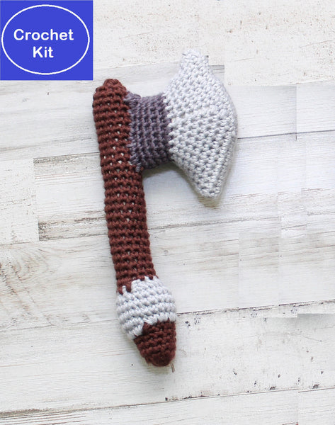 Battle Axe Baby Rattle Crochet Kit