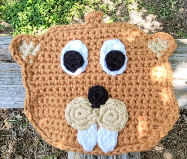 Beaver Potholder Crochet Pattern