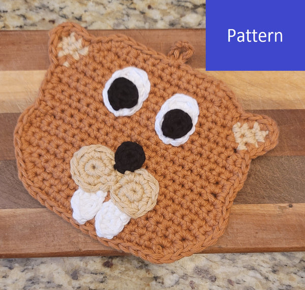 Beaver Potholder Crochet Pattern