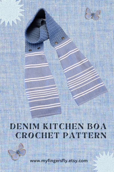 Denim Kitchen Boa Crochet Pattern