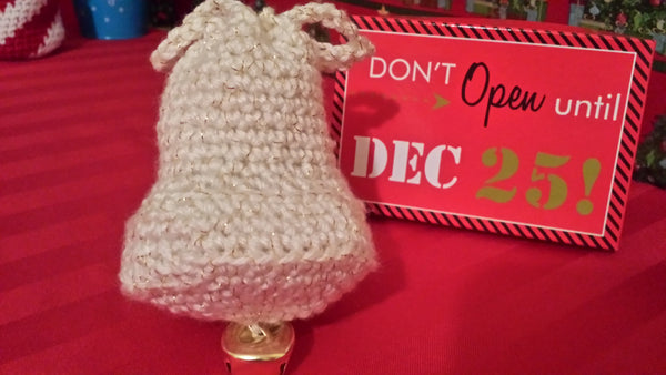 Crochet Pattern Christmas Bell Gift Bag