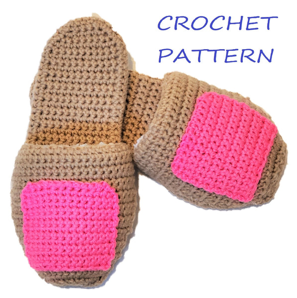 Big Toe Ladies Slippers Crochet Pattern - My Fingers Fly