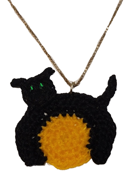 Black Cat Jewelry & Keychain Crochet Pattern