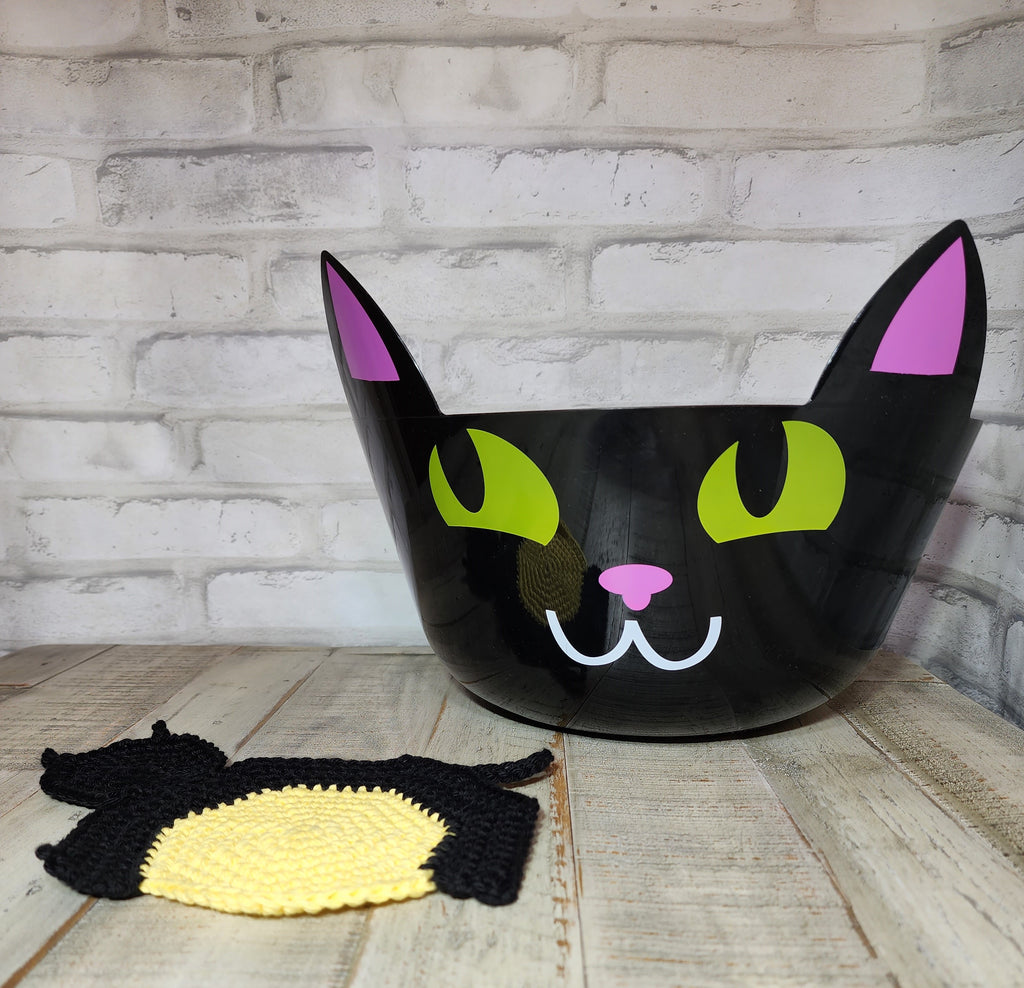 Cat Potholder Pattern Black Cat Potholder Crochet Pattern – My Fingers Fly