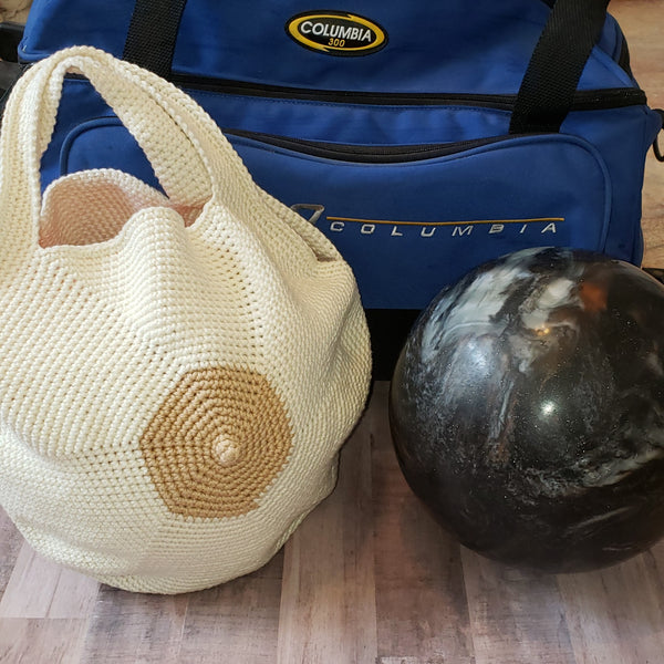 Boob Bowling Ball Bag Crochet Pattern