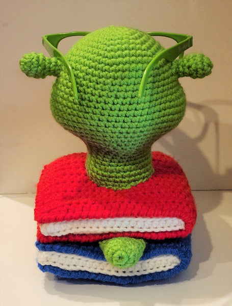 Bookworm Crochet Eyeglass Holder Pattern, Back to School Gift