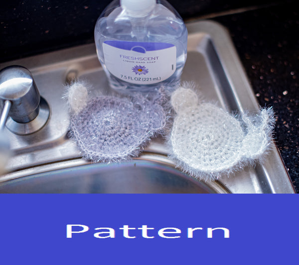 Bunny Dish Scrubby Crochet Pattern