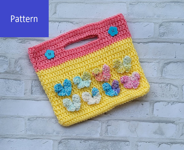 Butterfly Girls' Handbag Crochet Pattern