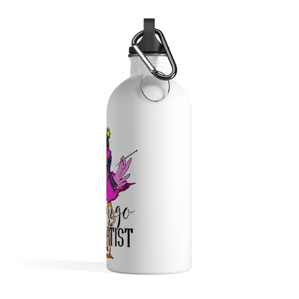 Flamingo Fiber Artist Stainless Steel Water Bottle