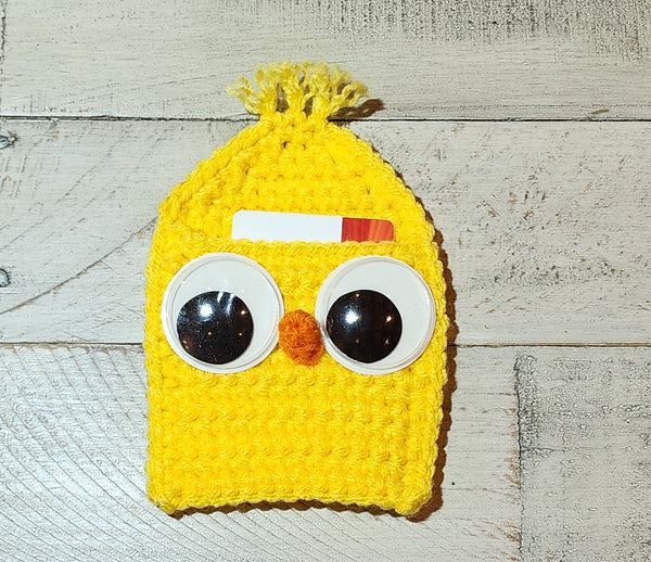 Easter Chick Gift Card Holder Crochet Pattern