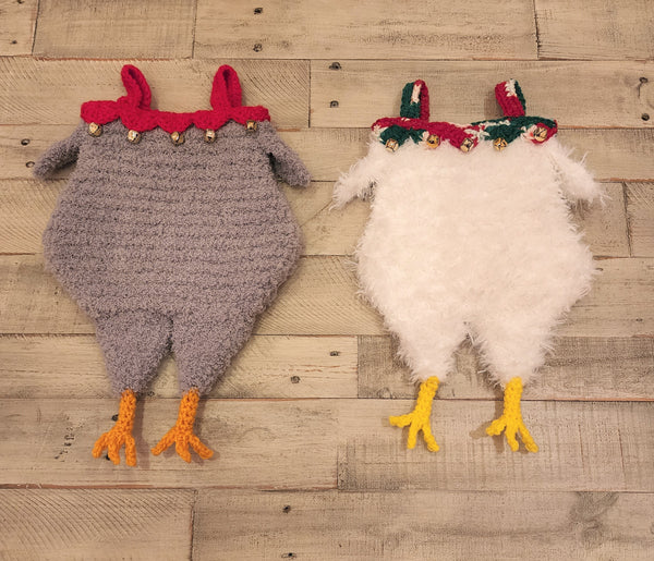 Chicken Christmas Stocking Crochet Pattern