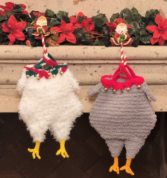 Chicken Christmas Stocking Crochet Pattern