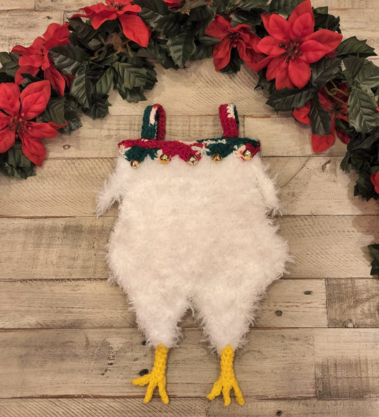 Chicken Christmas Stocking Crochet Pattern