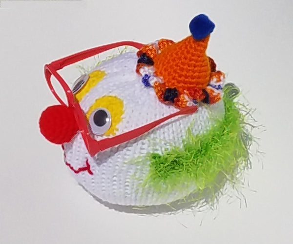 Clown Eyeglass Stand Pattern for Addi King