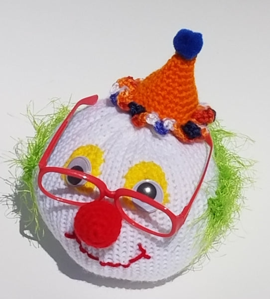 Clown Eyeglass Stand Pattern for Addi King