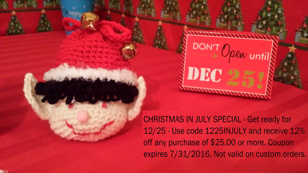 Christmas Elf Gift Bag Crochet Pattern in PDF Format