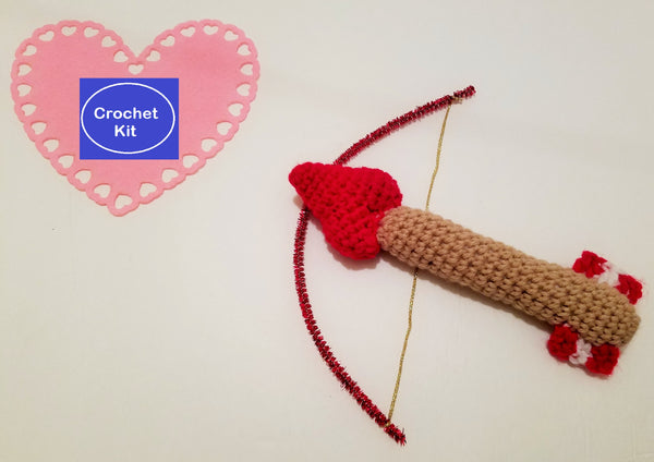 Cupid's Arrow Baby Rattle Crochet Kit