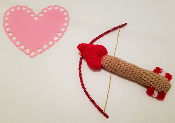 Cupid's Arrow Baby Rattle Crochet Kit