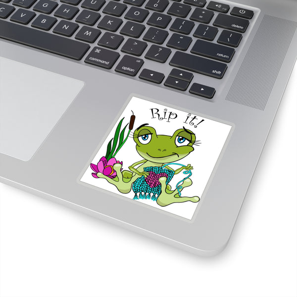 Rip It! Frog Kiss-Cut Stickers